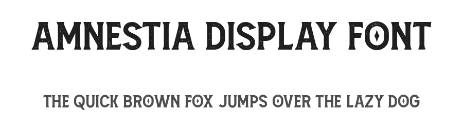 Amnestia Display Font by Arterfak Project — Display Font