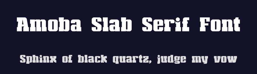 Amoba Slab Serif Font by ari — Slab Serif Font — thumbnail 2