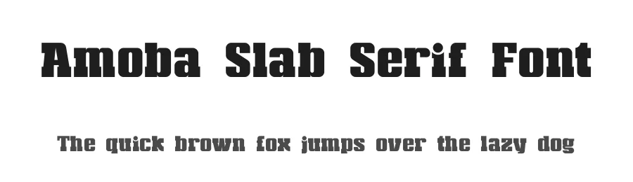 Amoba Slab Serif Font by ari — Slab Serif Font