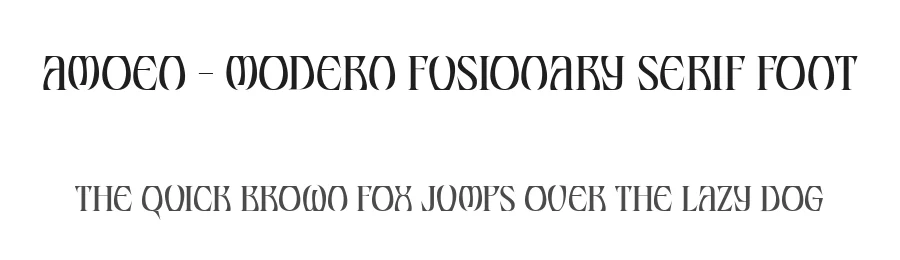 AMOEN – Modern Fusionary Serif Font by Aiquitype — Serif Font