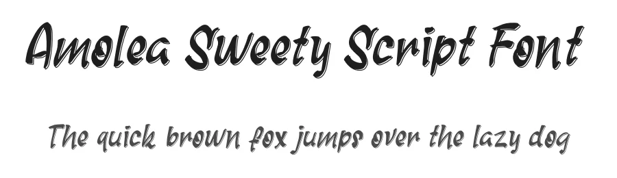 Amolea Sweety Script Font by andikastudio — Script Handwritten Font