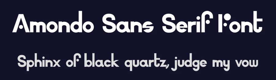 Amondo Sans Serif Font by Simon Renoud-Grappin — Display Font — thumbnail 2