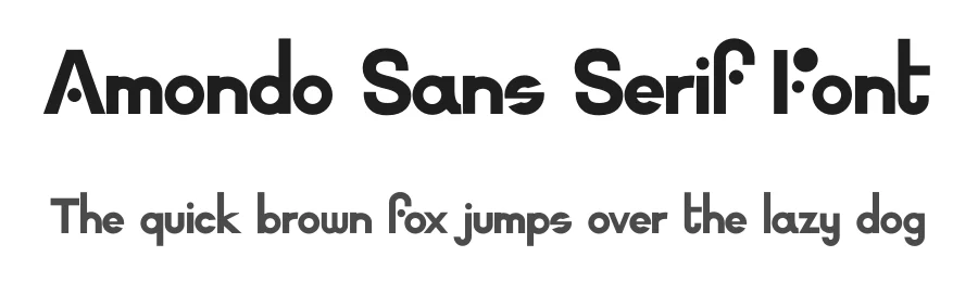 Amondo Sans Serif Font by Simon Renoud-Grappin — Display Font