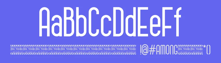 Among Sans Serif Font by Din Studio — Sans Serif Font — thumbnail 3