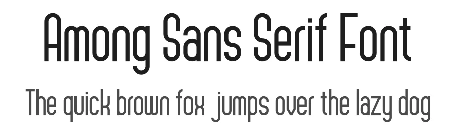 Among Sans Serif Font by Din Studio — Sans Serif Font