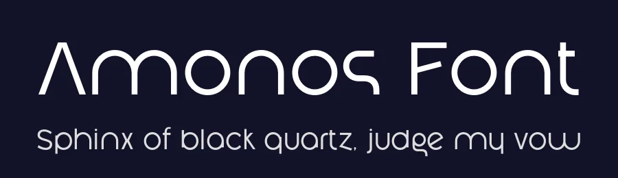 Amonos Font by Ryul Davidson — Sans Serif Font — thumbnail 2