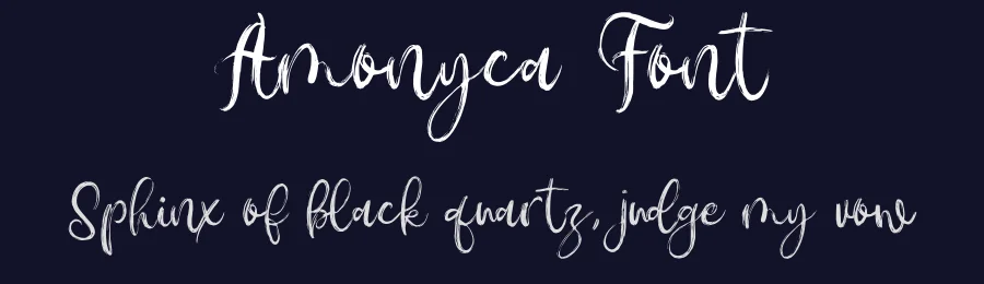 Amonyca Font by Rantautype — Script Handwritten Font — thumbnail 2