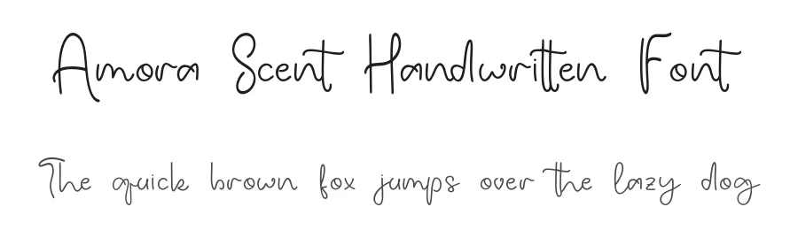 Amora Scent Handwritten Font by Creatifontstudios — Script Handwritten Font