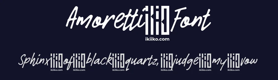 Amoretti Font by ikiiko type — Script Handwritten Font — thumbnail 2