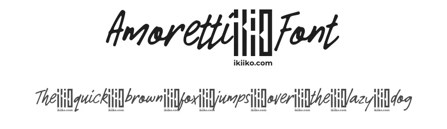Amoretti Font by ikiiko type — Script Handwritten Font