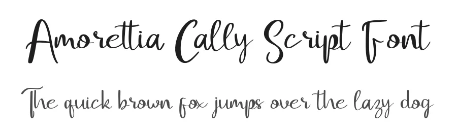 Amorettia Cally Script Font by Creatifontstudios — Script Handwritten Font