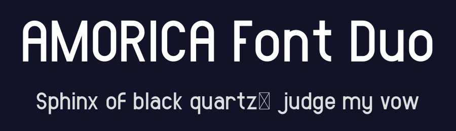 AMORICA Font Duo by edricstudio — Sans Serif Font — thumbnail 2