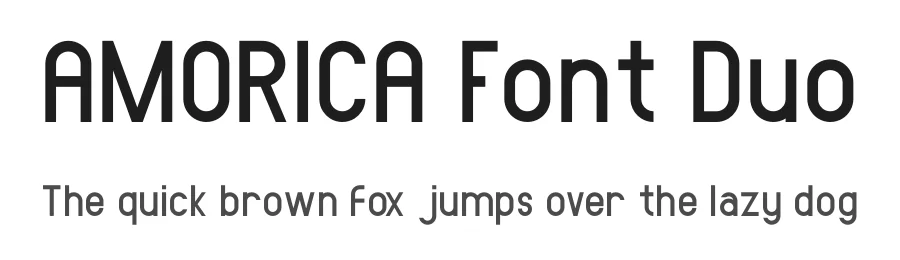 AMORICA Font Duo by edricstudio — Sans Serif Font