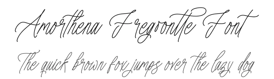 Amorthena Fregoontte Font by letterenastudios — Script Handwritten Font