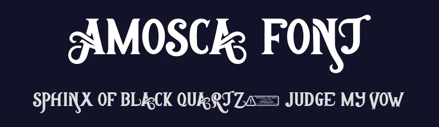 Amosca Font by Kong Font — Display Font — thumbnail 2