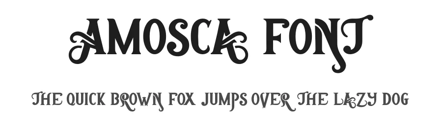 Amosca Font by Kong Font — Display Font