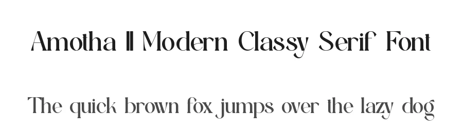 Amotha || Modern Classy Serif Font by ErmediaStudio — Serif Font
