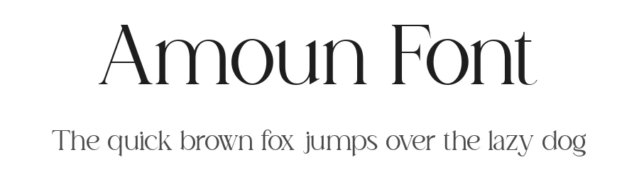Amoun Font by Taboja Std — Serif Font