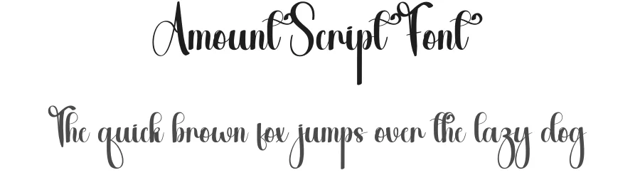 Amount Script Font by andikastudio — Script Handwritten Font