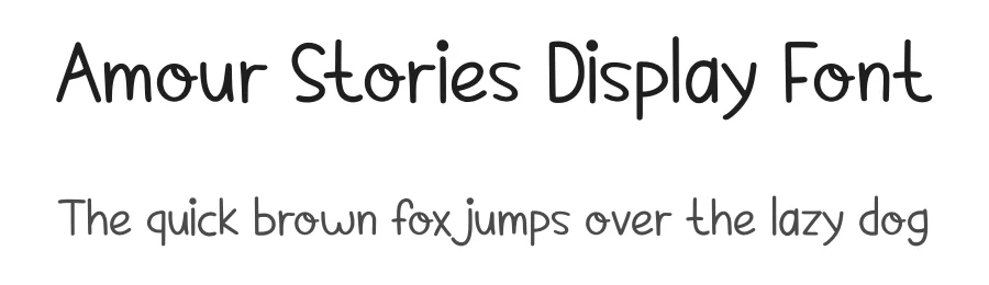 Amour Stories Display Font by Nadiratype — Display Font