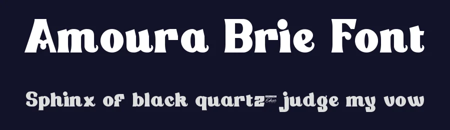Amoura Brie Font by edricstudio — Display Font — thumbnail 2
