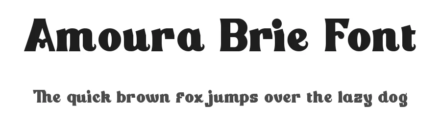 Amoura Brie Font by edricstudio — Display Font