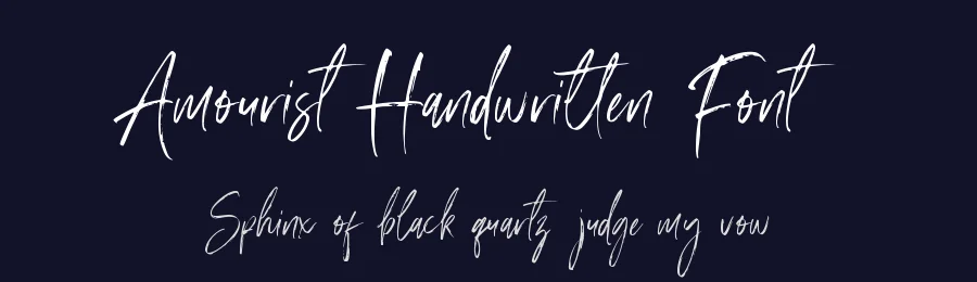 Amourist Handwritten Font by Sronstudio — Script Handwritten Font — thumbnail 2