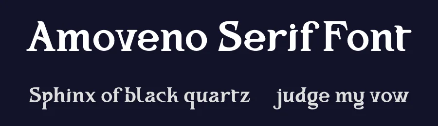 Amoveno Serif Font by Koplexsstudio — Display Font — thumbnail 2