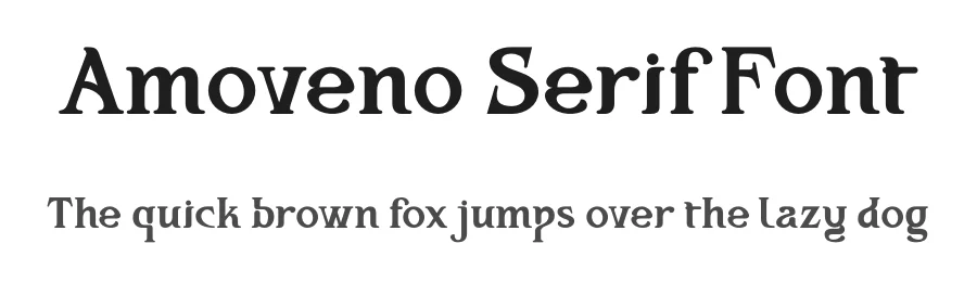 Amoveno Serif Font by Koplexsstudio — Display Font