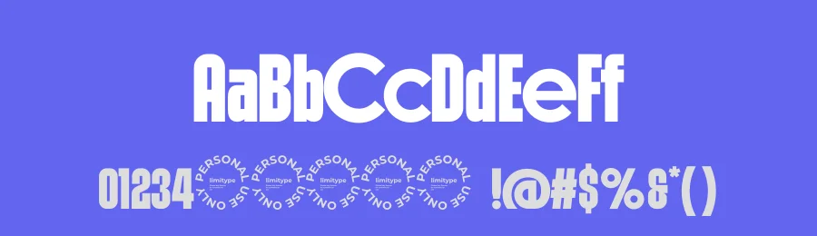 Amover – Bold Geometric Font by limitype — Decorative Font — thumbnail 3
