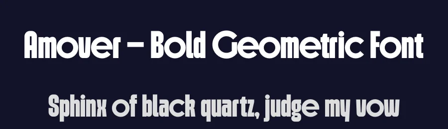 Amover – Bold Geometric Font by limitype — Decorative Font — thumbnail 2