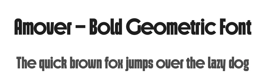 Amover – Bold Geometric Font by limitype — Decorative Font