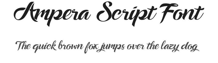 Ampera Script Font by menangan studio — Script Handwritten Font