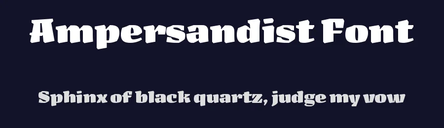Ampersandist Font by Space Type — Sans Serif Font — thumbnail 2