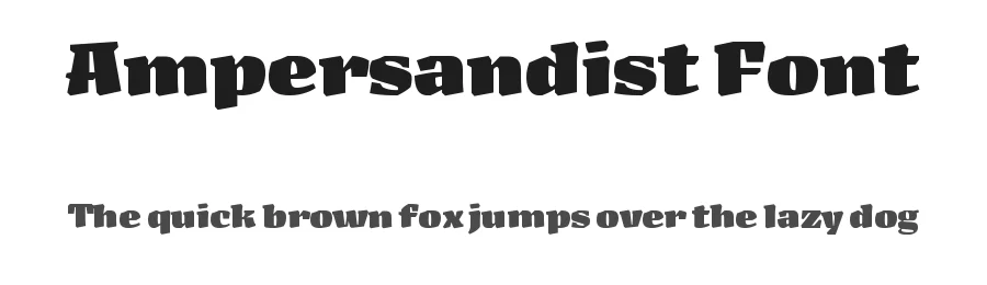 Ampersandist Font by Space Type — Sans Serif Font