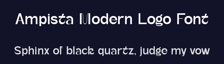 Ampista Modern Logo Font by Salamahtype — Display Font — thumbnail 2