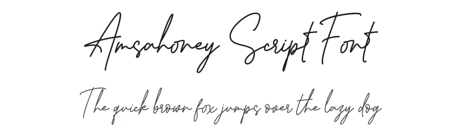 Amsahoney Script Font by Sealoung — Script Handwritten Font