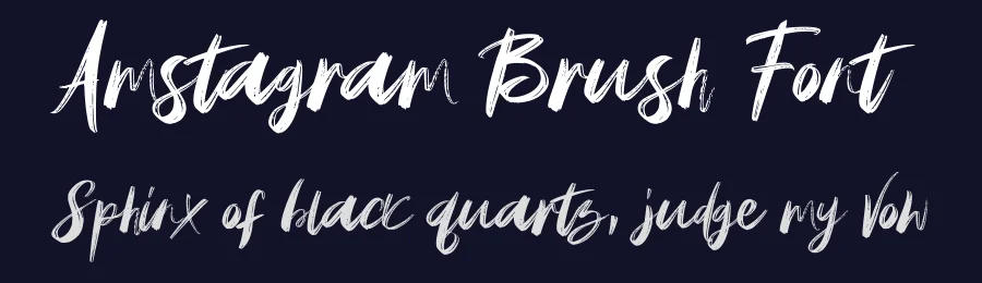 Amstagram Brush Font by vaiminit — Script Handwritten Font — thumbnail 2