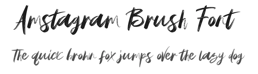 Amstagram Brush Font by vaiminit — Script Handwritten Font
