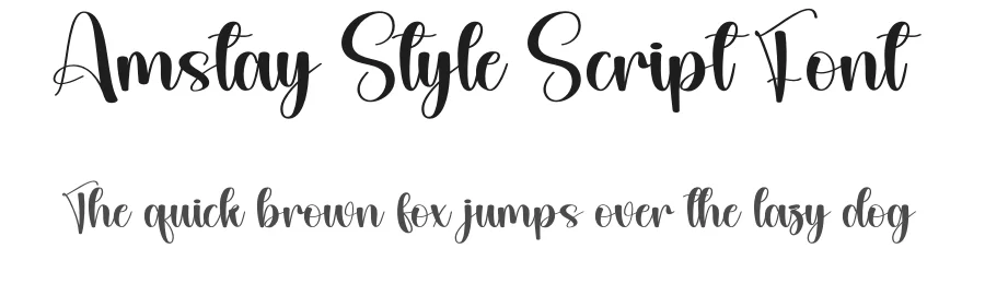 Amstay Style Script Font by andikastudio — Script Handwritten Font