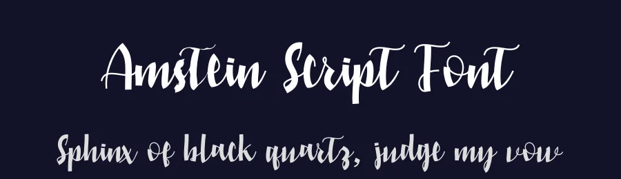 Amstein Script Font by Nuryanto Dwi — Script Handwritten Font — thumbnail 2
