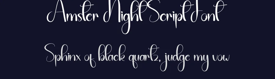 Amster Night Script Font by creativeletter — Script Handwritten Font — thumbnail 2