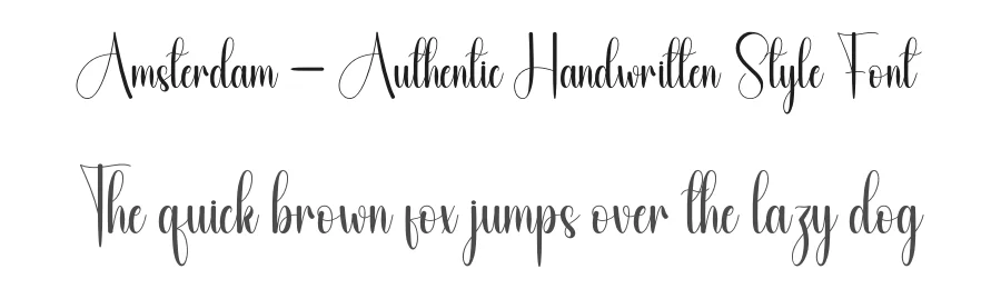 Amsterdam – Authentic Handwritten Style Font by andikastudio — Script Handwritten Font