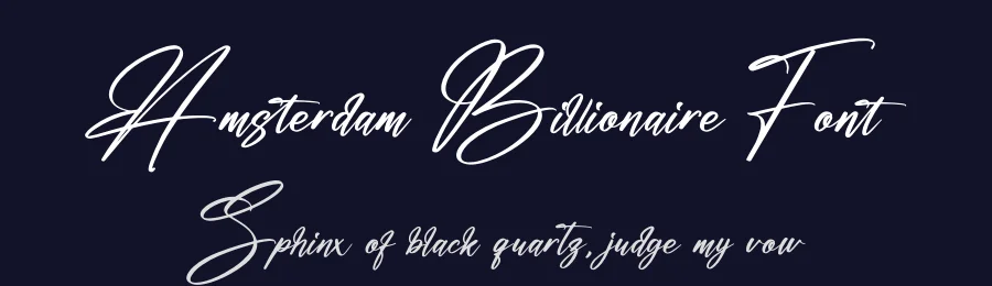 Amsterdam Billionaire Font by perspectype — Script Handwritten Font — thumbnail 2