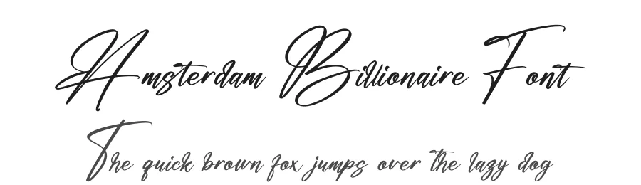 Amsterdam Billionaire Font by perspectype — Script Handwritten Font