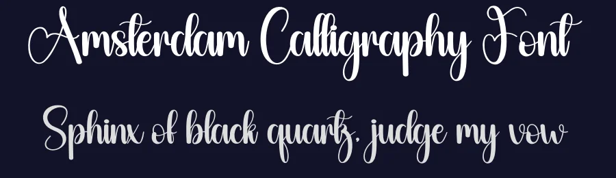 Amsterdam Calligraphy Font by creativeletter — Script Handwritten Font — thumbnail 2