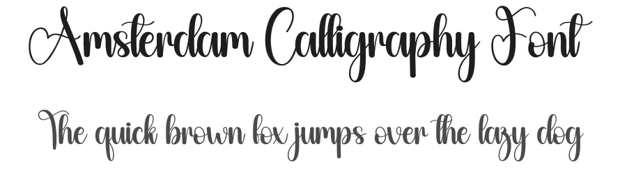 Amsterdam Calligraphy Font by creativeletter — Script Handwritten Font