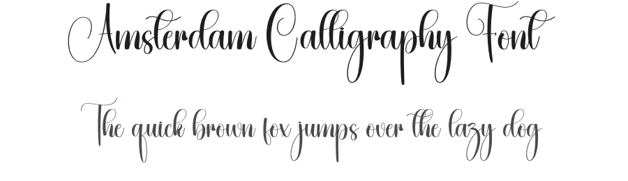 Amsterdam Calligraphy Font by creativeletter — Script Handwritten Font