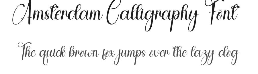 Amsterdam Calligraphy Font by andikastudio — Script Handwritten Font
