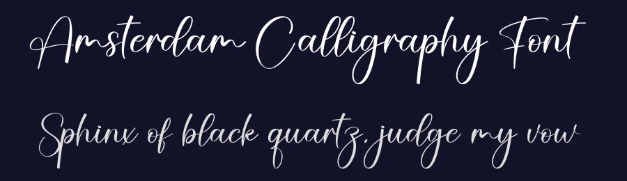 Amsterdam Calligraphy Font by creativeletter — Script Handwritten Font — thumbnail 2